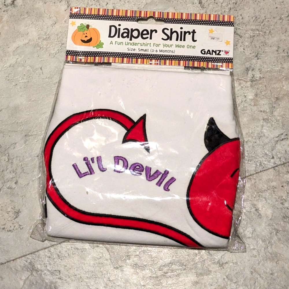 Ganz Diaper Shirt. A Fun undershirt for your wee one
